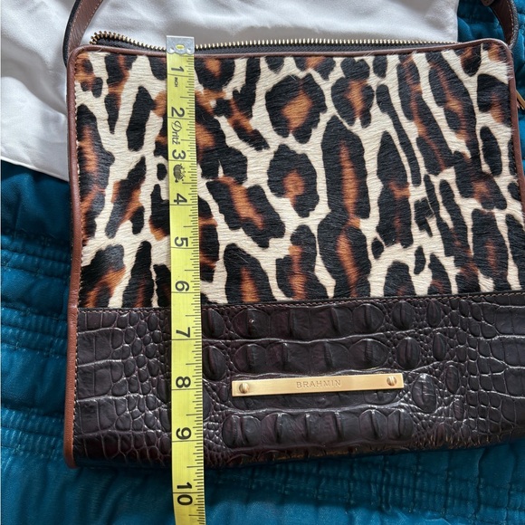 Brahmin Leopard Print and Brown Crossbody Bag in Excellent Used Condition! - Picture 9 of 11